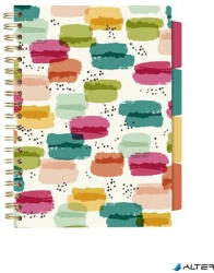 Pukka Pad Spirálfüzet, B5, vonalas, 100 lap, PUKKA PAD "Colour Wash Project Book", vegyes minta (9032_CD) - alter