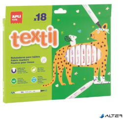 APLI Textilfilc, 2, 5-4, 2 mm, kétvégű, APLI Kids "Textile", 18 különböző szín (20628)