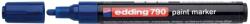 edding Marker permanent Edding 790, cu vopsea, corp plastic, varf rotund, 2-3 mm, albastru (ED7903) - forit