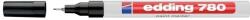 edding Marker permanent, Edding 780, cu vopsea, corp aluminiu, varf rotund, 0.8 mm, negru (ED7801) - forit