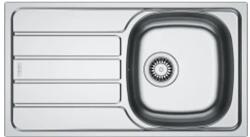 Franke Chiuveta bucatarie inox Franke SKL 611-78/44 ST, dreptunghiulara, 1 cuva si picurator pe partea stanga, 78x43.5x15 cm, adancime cuva 15 cm, Inox dekor (101.0715.815) Chiuveta