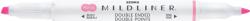 ZEBRA Textmarker cu doua capete Zebra, Mildliner, roz (ZB78170)