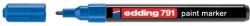 edding Marker permanent Edding 791, cu vopsea, corp plastic, varf rotund , 1-2 mm, albastru (ED7913) - forit