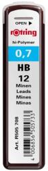 rOtring Mine creion mecanic Rotring, 0.7 mm , HB, 12 bucati/cutie (RO505708)