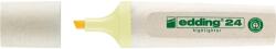 Edding Textmarker edding Ecoline 24, corp din plastic reciclat, varf tesit, 2-5 mm, galben pastel (ED24135)