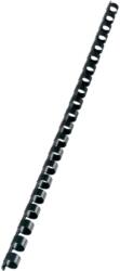 GBC Spira legare documente GBC, plastic, A4, 21 inele, 10 mm, 65 coli, 100 bucati/set, negru (SL028175)