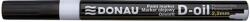 DONAU Marker permanent cu vopsea Donau, varf rotund, 2.2 mm, scriere alba (DN101203)