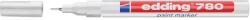 edding Marker permanent Edding 780, cu vopsea, corp aluminiu, varf rotund, 0.8 mm, argintiu (ED78054)