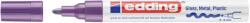 edding Marker permanent Edding 750, cu vopsea, corp metalic, varf rotund, 2-4 mm, violet (ED750008)