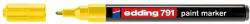 edding Marker permanent Edding 791, cu vopsea, corp plastic, varf rotund , 1-2 mm, galben (ED7915) - forit