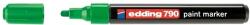 edding Marker permanent Edding 790, cu vopsea, corp plastic, varf rotund, 2-3 mm, verde (ED7904) - forit