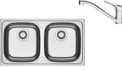 Franke Pachet chiuveta bucatarie inox Franke SKL 620-78 2 cuve cu baterie Basic crom (101.0737.705) Chiuveta