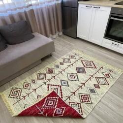 Kotonia Home Covor cu tesatura plata cu decor traditional - Kilim cu doua fete, 120x180 cm - 02 (004742-120180) Covor