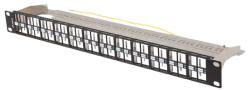 Lanberg PPKS-1248-B Patch panel Rack szekrény tartozék (PPKS-1248-B)