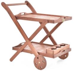HECHT Carucior pentru servire HECHT Serving, fabricat din lemn tropical dur Meranti, 2 roti