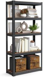 SongmicsHome Raft metalic depozitare, Songmics, 75 x 150 x 30 cm, negru (GLR030BZ03) Raft