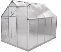 HECHT Sera pentru gradina HECHT GREENHOUSE I, 250 x 190 x 195 cm, cadru de aluminiu, folie policarbonat, suprafata 4.93 MP