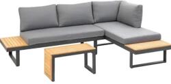 HECHT Canapea de gradina HECHT Murcia, lemn/metal, canapea 175 x 78 x 70 cm, masa 70 x 35 x 40 cm
