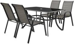 HECHT Set mobilier pentru gradina HECHT Honey Set 4, aluminiu/sticla, masa 150 x 90 x 72 cm, 4 x scaune 58 x 74 x 97 cm
