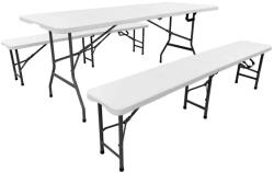 HECHT Set mobilier de gradina - HECHT FOLDIS WHITE SET