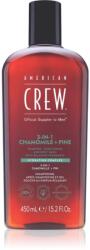 American Crew 3 in 1 Chamimile + Pine 3 az 1 sampon, kondicionáló és tusfürdő 450 ml
