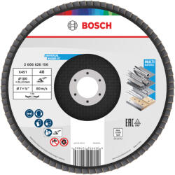 Bosch X451 legyezőtárcsa fémhez és fához, kúpos, Alox - 180 mm, 22, 23 mm, G40 1db (2608626156)