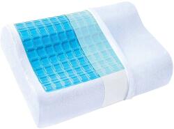 Vitolog Ortopéd párna, VISCO Memory Foam, hűtőzselé, Ergonomikus nyak- és nyaktámasz, 60 x 36 cm, fehér (308253)