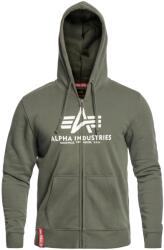 Alpha Industries férfi pulóver, 1079646, pamut, L INTL, sötét olíva zöld (1079646)