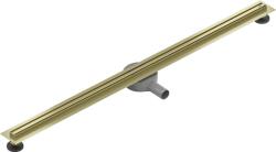 Mexen Flat 360° Slim forgatható lineáris lefolyó 130 cm, arany szálcsiszolt - 1A41130