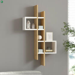  Hanah Home Wall Shelf Sapphire Oak White Emse - Sapphire Oak, White (8683342889247)
