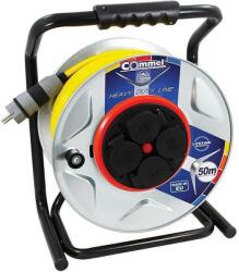 Commel Makară metalică cu prelungitor Commel - 50m, IP44, 3G1.5mm2, 3500W (200-382)