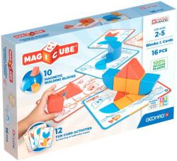 Geomag Constructor magnetic Geomag - Magicube, forme și carduri, 16 piese (G307) Jucarii de constructii magnetice