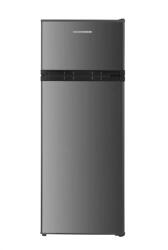 Heinner HF-H2206XE felülfagyasztós kombihűtő, hűtő nettó: 169L, fagyasztó nettó: 37L, Szürke (HF-H2206XE)