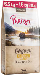 Purizon 1, 5 kg ingyen! 8 kg Purizon Adult gabonamentes - Sterilised csirke & hal