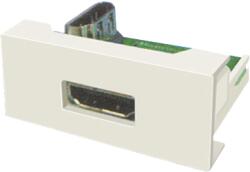 DLX Electric Panel cu socket HDMI 1.4 pentru canal de cablu compartimentabil DLX, 1 modul, alb RAL 9010 (DLX-245-63)