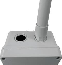 DLX Electric Racord cutie pentru tub PVC rigid 25 mm, halogen free, gri RAL7035, DLX (TRP-875-25)