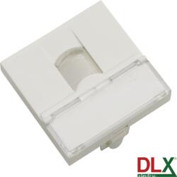 DLX Electric Panel cu o fereastră Keystone Jack 45×45 mm, PVC, rezistență 2J, DLX Electric (DLX-245-49)