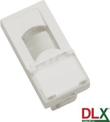 DLX Electric Panel cu o fereastră Keystone Jack 45×22, 5 mm, PVC, 1 modul, DLX Electric (DLX-245-50)