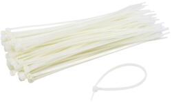 TSY Power Coliere de plastic Nylon 6/6, 200×2.5 mm, alb, set 100 bucăți, TCP-200-2.5-W (TCP-200-2.5-W)