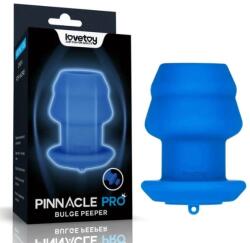 Lovetoy Dop Anal Pinnacle Pro Bulge Peeper cu Dop, Silicon, Albastru, 10.5 cm