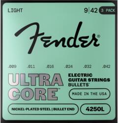Fender UltraCore Bullets 4250L (3-Pack), Nickel-Plated Steel, Bullet End, 009-042