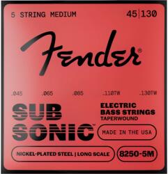 Fender SubSonic 8250-5M, Taperwound Nickel-Plated Steel, 5-String, Long Scale, 045-130