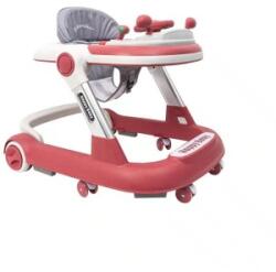 Z-tools Premergator cu 6 Roti Silentioase, Z Tools, 6 Luni+, Sezut Reglabil, Pliere Usoara, Roz (ZLN-ZTS9109)