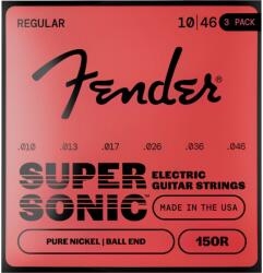 Fender SuperSonic 150R (3-Pack), Pure Nickel, Ball End, 010-046