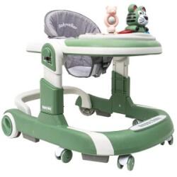 Z-tools Premergator cu 6 Roti Silentioase, Z Tools, 6 Luni+, Sezut Reglabil, Pliere Usoara, Verde (ZLN-ZTS9131)