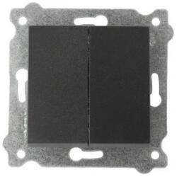 Karell Exen Intrerupator Dublu 10 A, Exen, 250 V Negru (ZLN-290-001402-202)