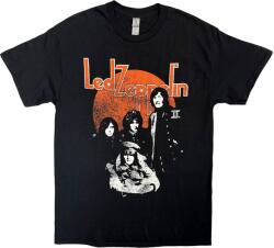 Led Zeppelin Orange Circle Black L Ing (LZTS16MB03)