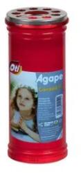Zilan Candela cu Capac Anti Vant Agape, Timp Ardere 43h, Rosu (ZLN-OTI131154)