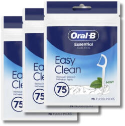 Oral-B Easy Clean fogselyem pálcika mentolos ízesítéssel (3x75 db)