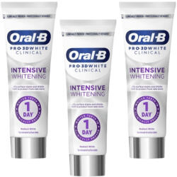 Oral-B Pro 3D White Clinical Radiant White fogkrém (3x75 ml)